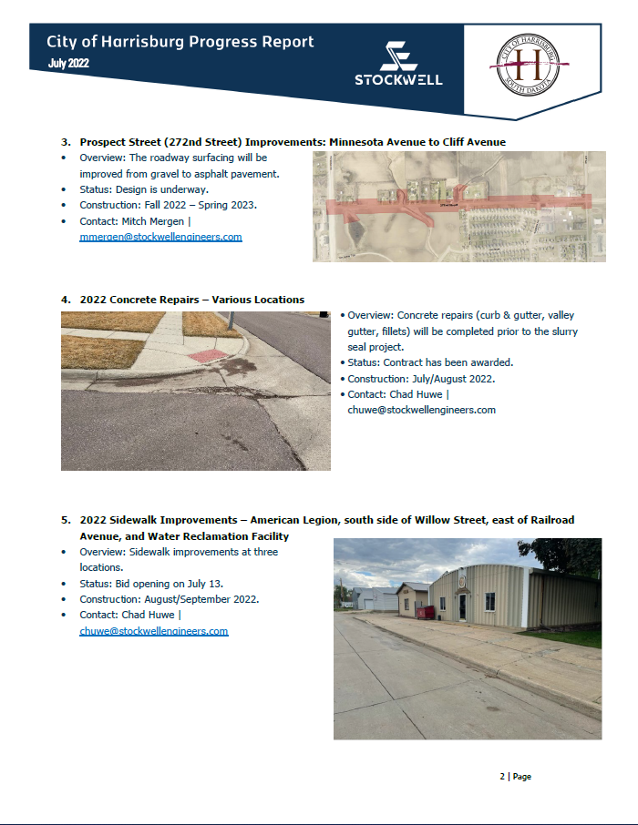 Infrastructure Projects City of Harrisburg