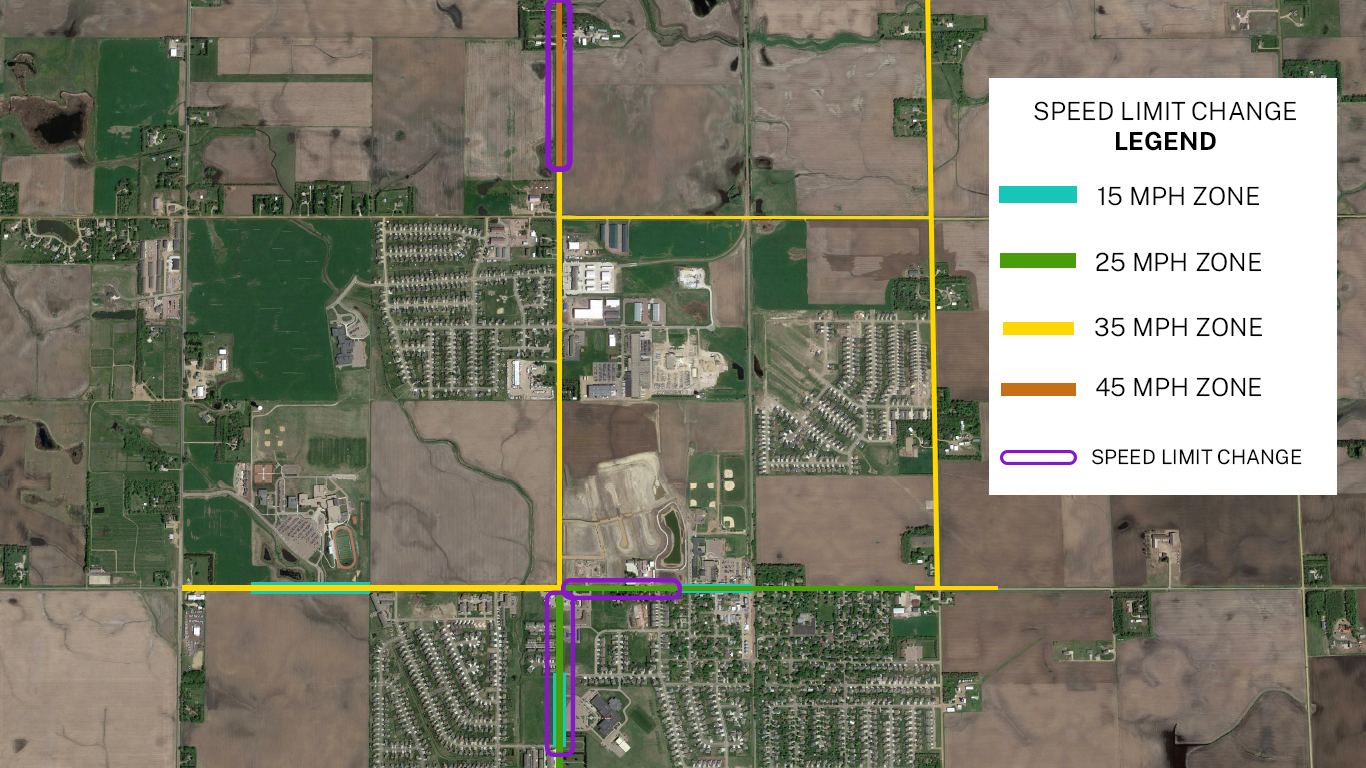 Speed Limit Change Map